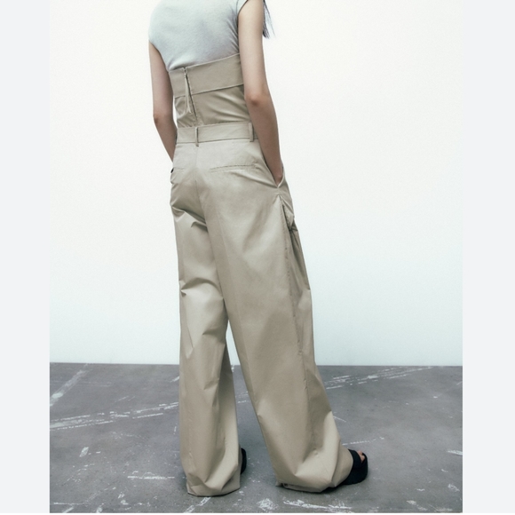 ZARA Full Lenght Wide Pocket Pants Size M - Picture 11 of 13